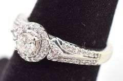 Fantastic 10K White Gold Diamond Ring