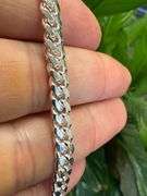 Sterling Silver Solid Miami Cuban Link Chain 5.7mm 925 Italy Box Lock Bracelet 7"