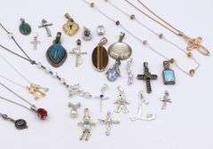 Group lot of vintage 925 sterling silver misc jewelry