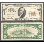 $10 1929 Old Merchants NB & Trust Co. Battle Creek, MI Ch# 7589 Very Fine