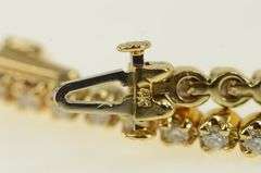 14K Yellow Gold 2.30 Ctw Diamond Classic Vintage Tennis Bracelet