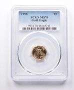 MS70 1998 $5 American Gold Eagle 1/10 Oz Gold PCGS