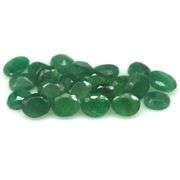 Oval cut 8.11ct Zambian Emerald set
