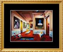 Colorful Ferjo (Brazil 1946 - ), Interior with Magritte