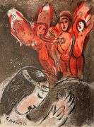 Extremely Rare and Collectible Marc Chagall Lithograph From 'The Bible' Suite