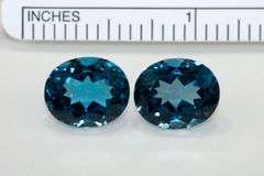 Brilliant London Blue Topaz Pair