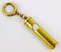 Vintage Gold Filled Mezuzah Pendant or FOB