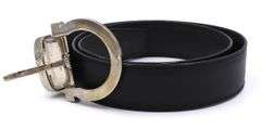 Ferragamo black leather ladies belt
