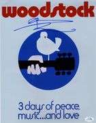 Pete Townshend of The Who Signed Woodstock Poster