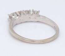 14kt White gold 1/4ct diamond band