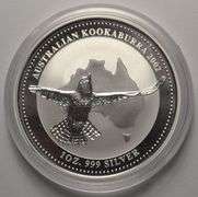 2002 Australian Kookaburra 1 Ounce Silver Coin