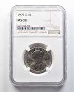 MS68 1999-D Susan B Anthony Dollar NGC
