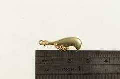18K Yellow Gold Maori Wahaika Traditional Blade Sword Charm/Pendant