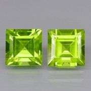 Gorgeous 2.65ct heavy flashing Peridot pair