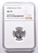MS70 1998 $10 American Platinum Eagle 1/10 Oz Platinum NGC