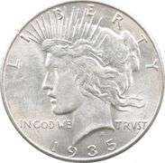 1935 Peace Silver Dollar