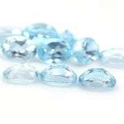 Amazing! 12 piece 11.86ct full fire sky blue Topaz set
