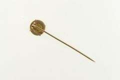 10K Yellow Gold 1853 Liberty Head Gold Dollar US Coin Stick Pin