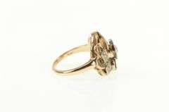 14K Yellow Gold 0.39 Ctw Old Mine Cut Diamond Engagement Ring