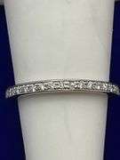 LADIES 14K WHITE GOLD DIAMOND ETERNITIY RING