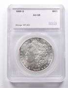 AU58 1888-S Morgan Silver Dollar SEGS