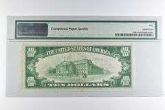 PMG About Unc 50 EPQ $10 1929 Boston, MA US FRN Brown Seal FR#1860-A