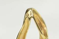 10K Yellow Gold Diamond Curvy Triangle Loop Slide Pendant