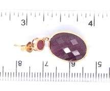 10kt Yellow gold lead treated drop earrings