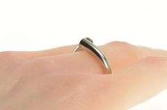 Palladium 0.36 Ctw Natural Ruby Inset Wrap Design Ring