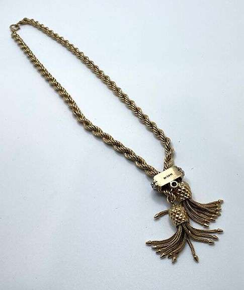 Vintage European 14K Necklace w/Tasseles