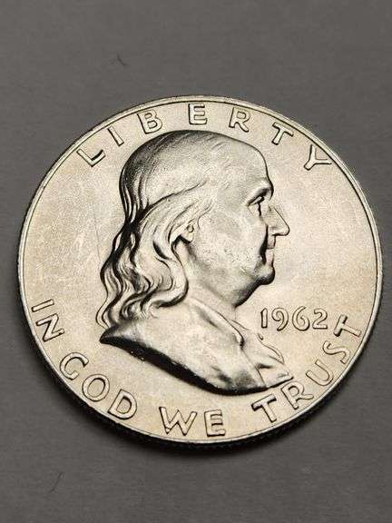 1962 D UNC Quality Franklin Half Dollar