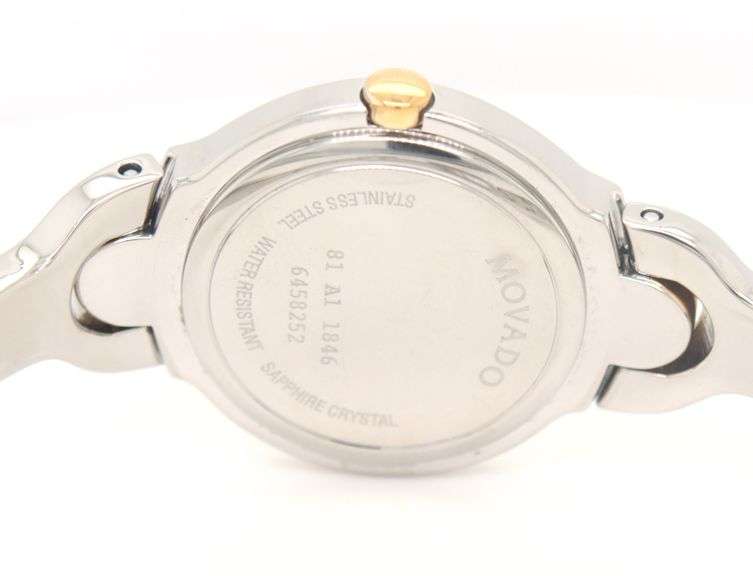 Movado Kara two tone  quartz bangle watch