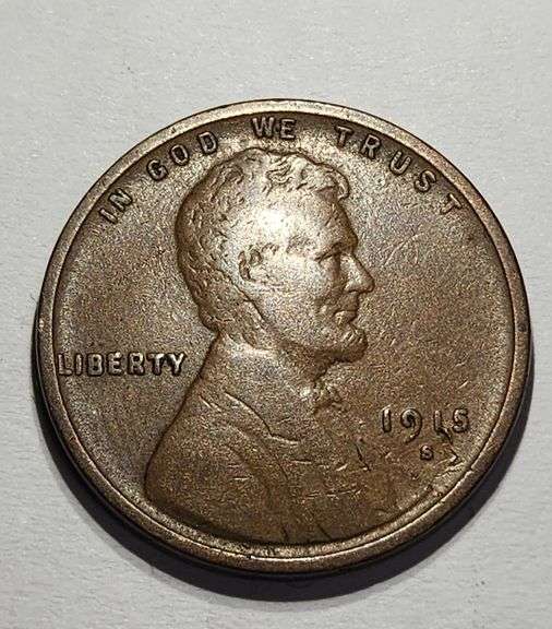 1915 S Wheat Penny, Circulated