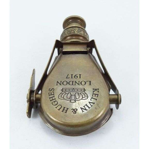 Brass Monocular 1917 Folding Opera Glasses