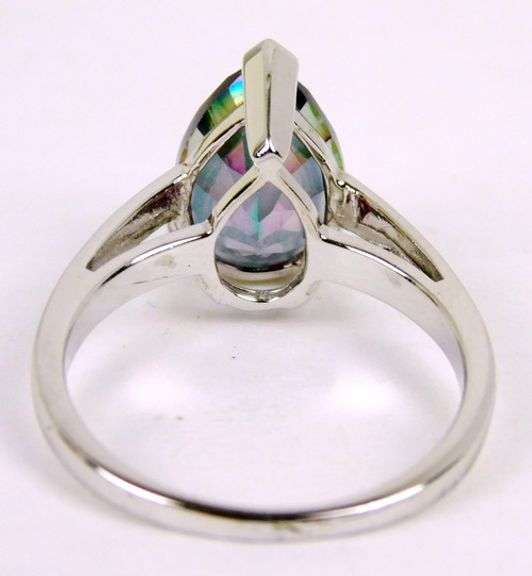 Vibrant Mystic Topaz Sterling Silver Ring, 6.5