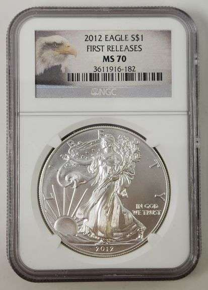 2012 Silver American Eagle NGC MS70 1 oz FIRST Releases