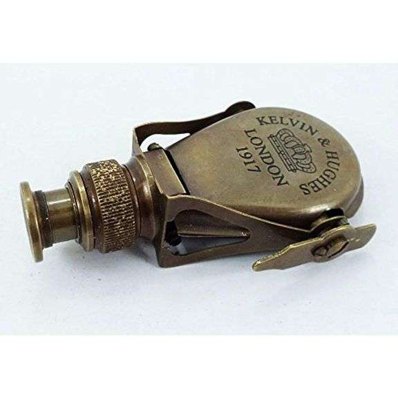 Brass Monocular 1917 Folding Opera Glasses