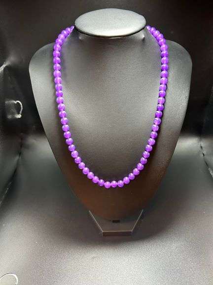 Beautiful 250.5 Ct Natural Amethyst Necklace