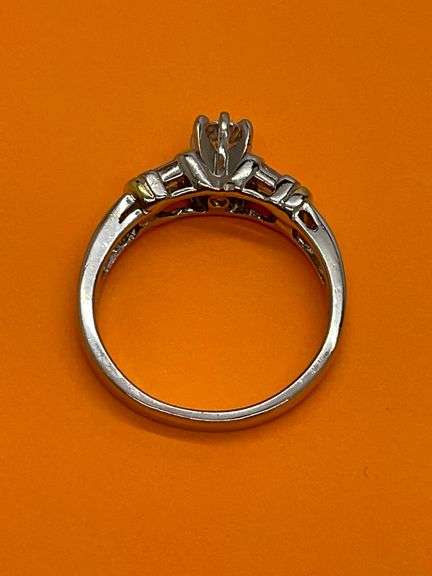 certified platinum and 18k gold diamond engagement ring