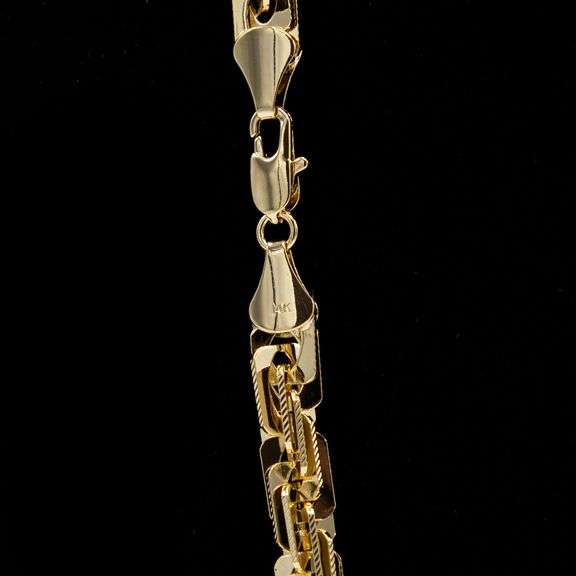 Huge 100.3 Gram 14 Kt Gold Plated Rope Chain Necklace