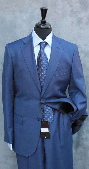 Best Selling Slim Fit Sharkskin Suit By Galante