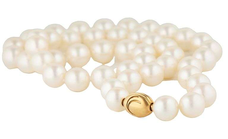 Tiffany & Co. Iridesse 9.0MM Pearl Strand Necklace in 18K
