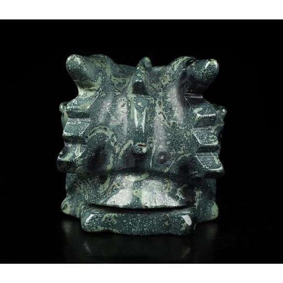 Hand-Carved 5.0" Jasper Dragon