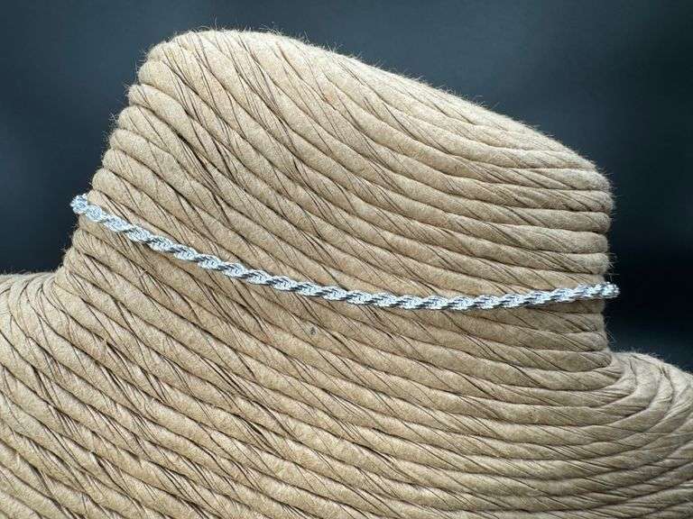 Sterling Silver Diamond-Cut Rope Chain 2mm Solid 925 Italy New Bracelet 8"