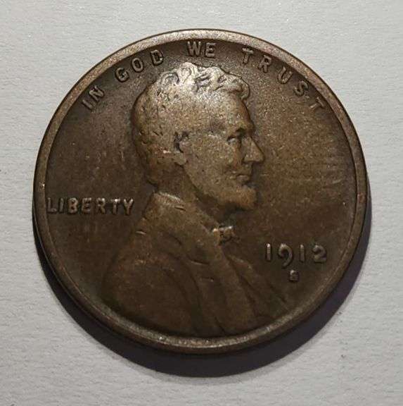 1912 S Wheat Penny, Circulated