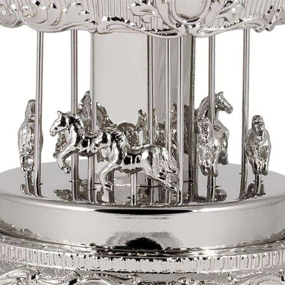Carousel Revolving Horses Music Box