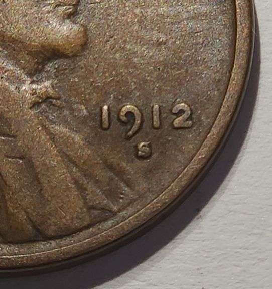 1912 S Wheat Penny, Circulated