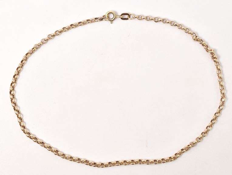 Amazing Cable Chain Anklet in 14K Yellow Gold