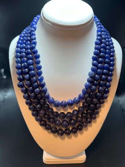 Stunning, and Huge 1069 Cttw Natural Blue Sapphire Necklace