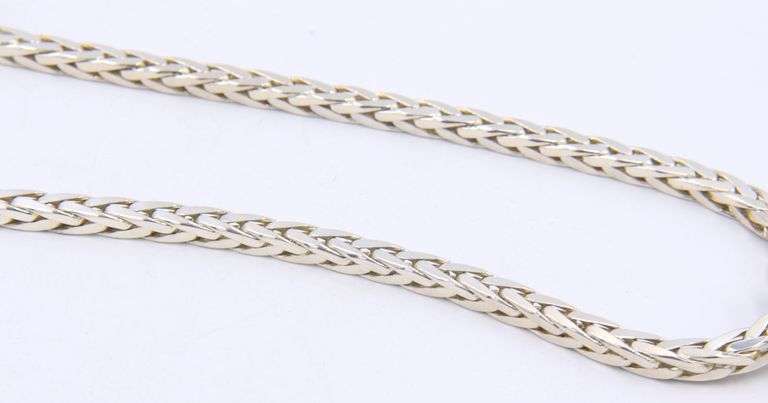 Heavy 925 Sterling Silver Signed Pendant on Thick Chain Necklace and Sterling Silver Earrings